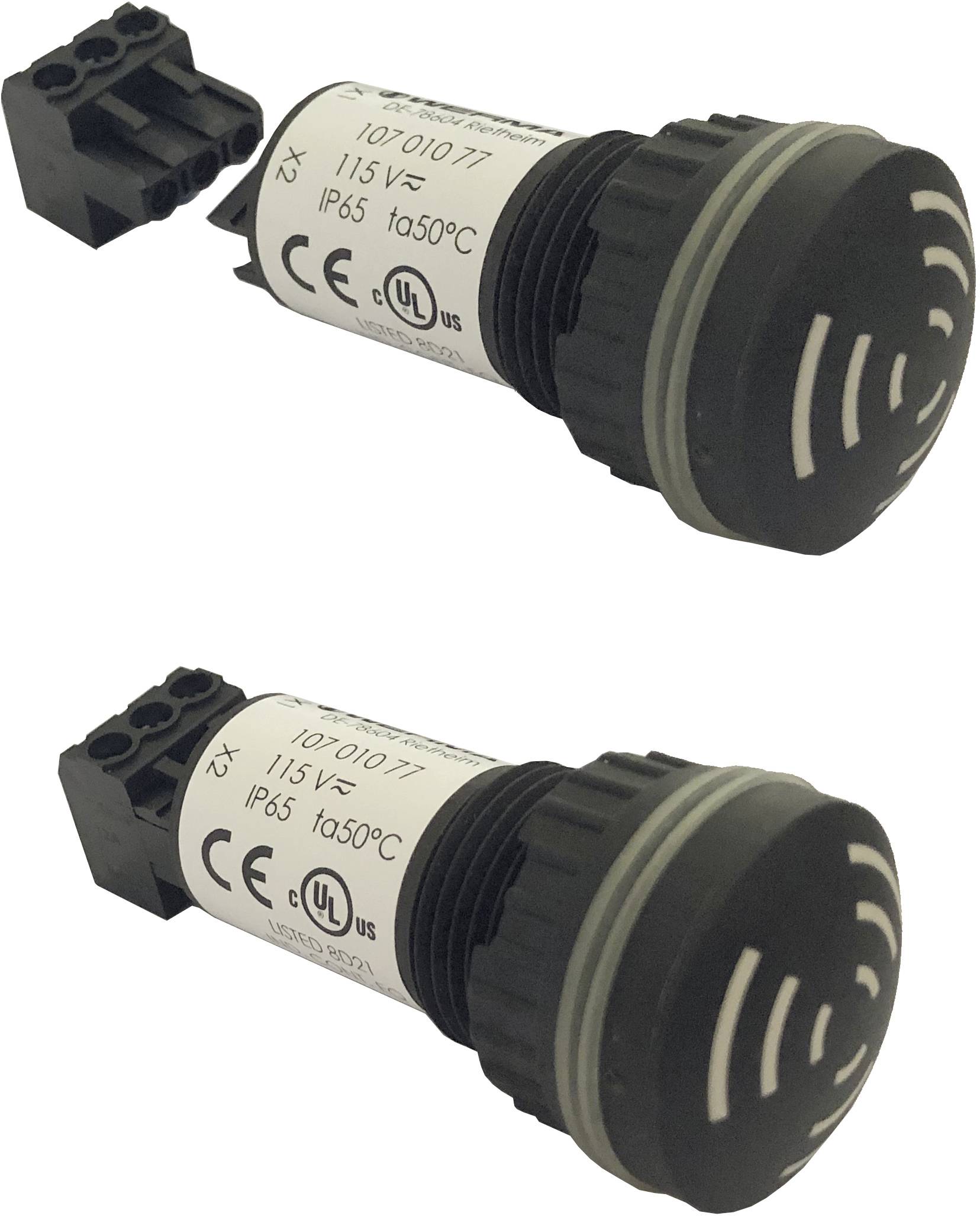 Werma Signaltechnik Buzzer 107.010.60 107.010.60 Acoustic pulse 115 V AC, 230 V AC 80 dB