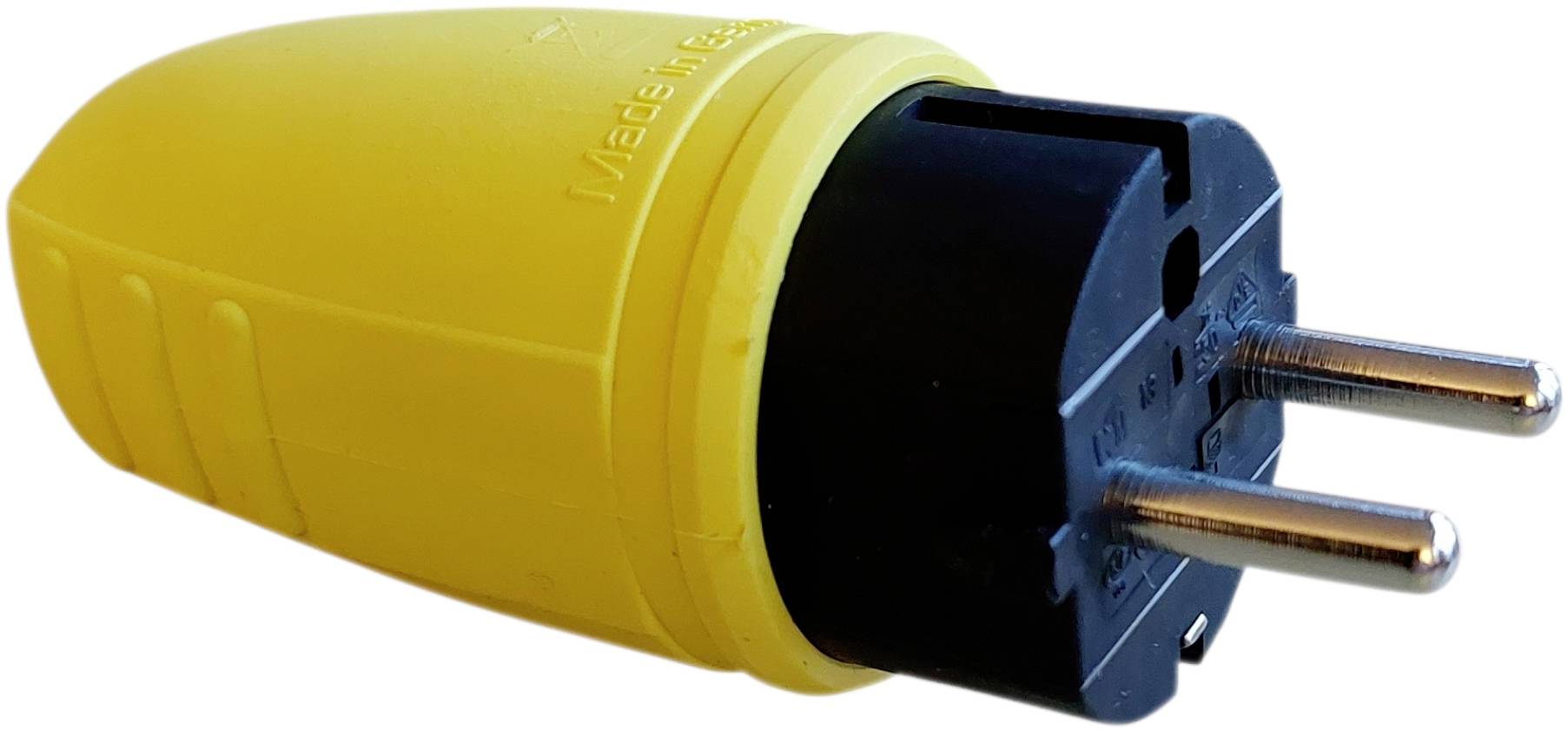 N & L 17174 Safety plug Rubber 230 V Yellow IP44