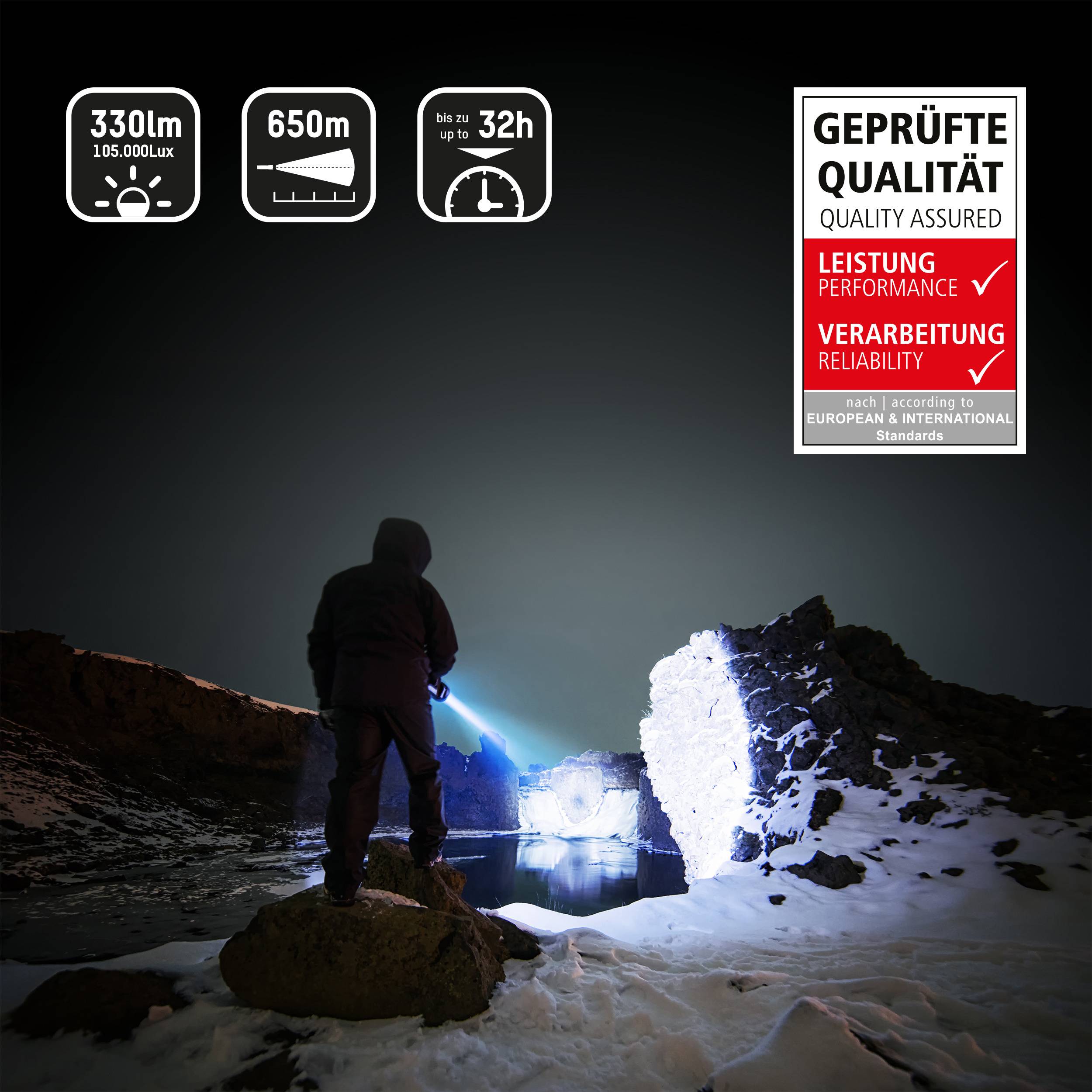 Ansmann LED (monochrome) Cordless handheld searchlight Future HS1000FR 330 lm 1600-0055-510