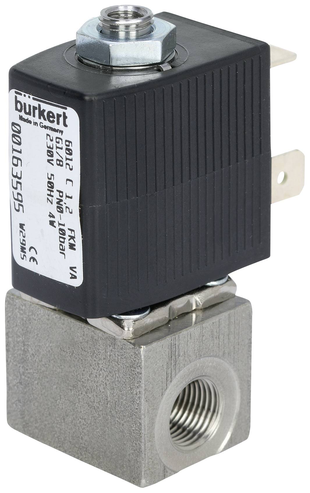 Bürkert Directly actuated valve 163639 6012 24 V DC Enclosure material Stainless steel Sealant FKM 1 pc(s)