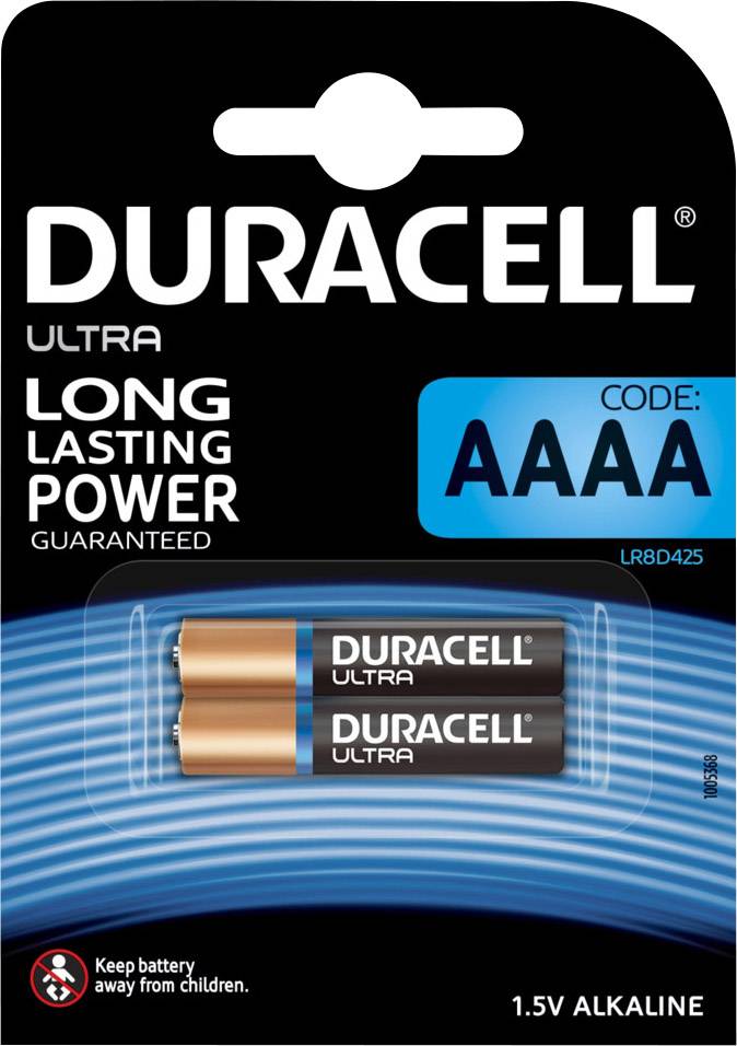 Duracell MN2500 Ultra AAAA battery AAAA Alkali-manganese 1.5 V 600 mAh 2 pc(s)