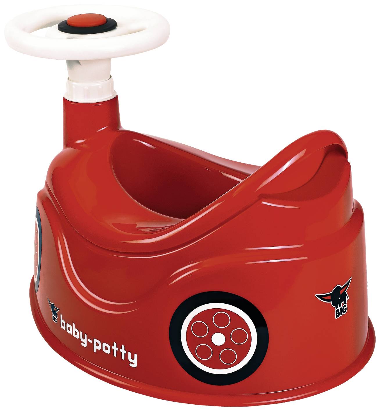Big baby pots red with horn