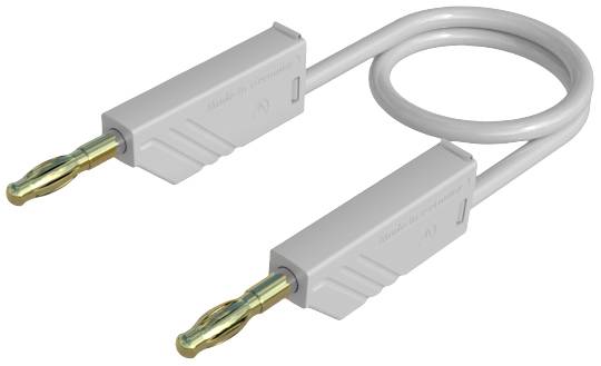 SKS Hirschmann MLN 100/2,5 WS Test lead Banana jack 4 mm Banana jack 4 mm 1.00 m White 1 pc(s)