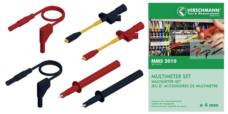SKS Hirschmann MMS 2010 Safety test lead et Banana jack 4 mm Banana jack 4 mm 1.00 m Black, Red 1 pc(s)