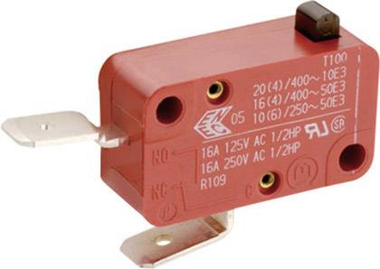 Marquardt 1005.1207 Microswitch 1005.1207 250 V AC 20 A 1 x Off/(On) momentary 1 pc(s)