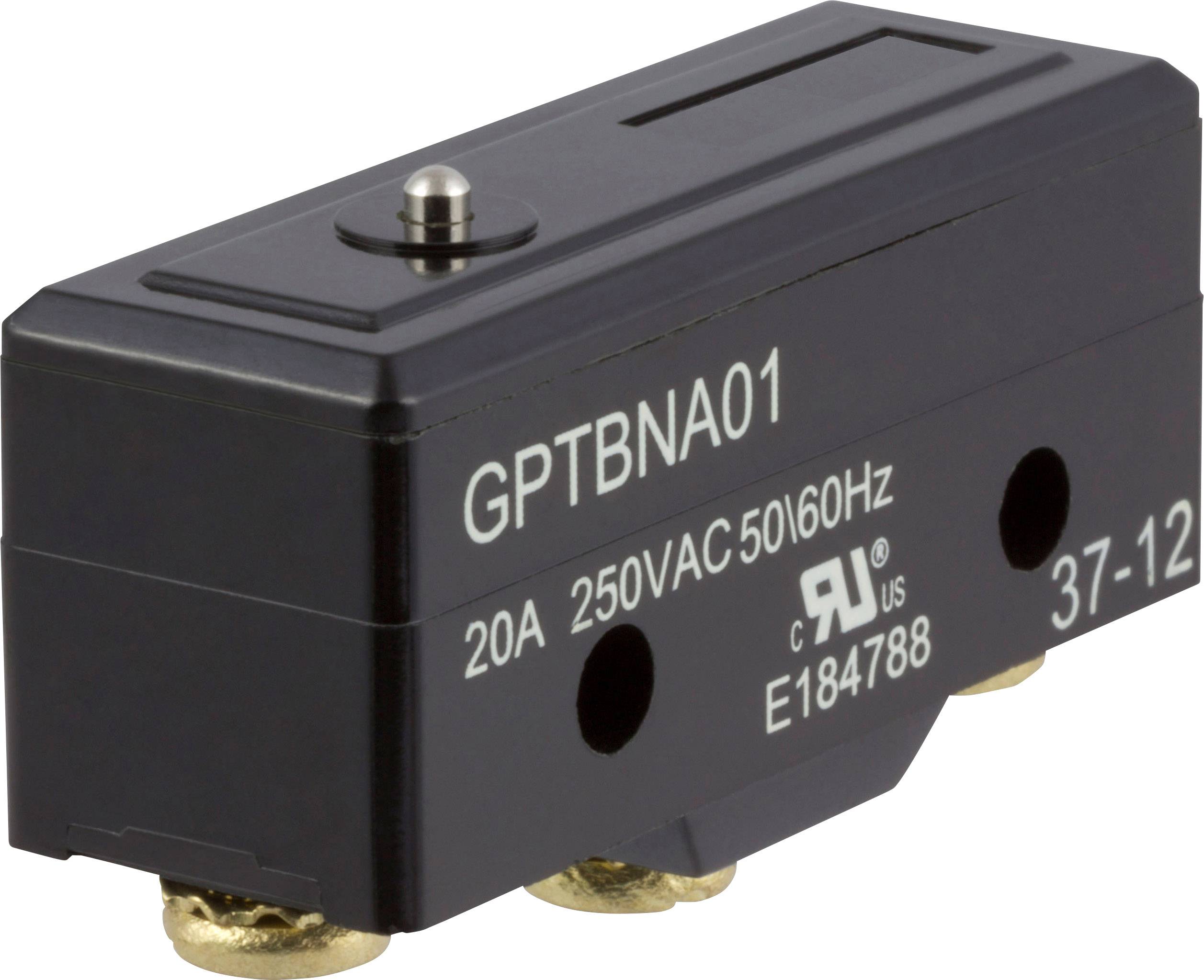 ZF GPTBNA01 Microswitch GPTBNA01 250 V AC 20 A 1 x On/(On) momentary 1 pc(s)