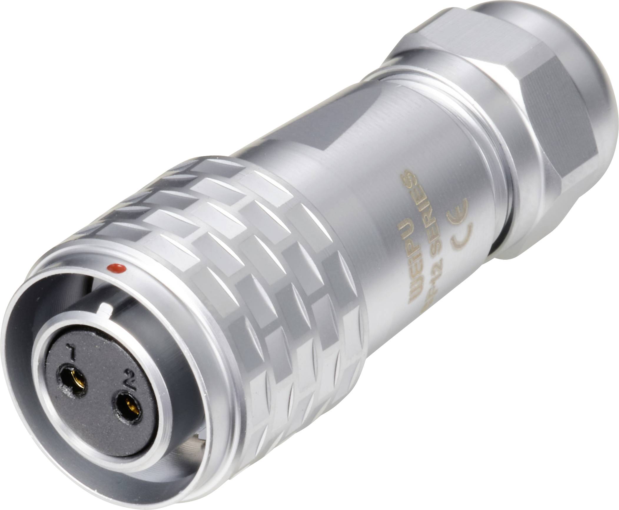Weipu SF1210/S2 I Bullet connector Socket, straight Total number of pins: 2 Series (round connectors): SF12 1 pc(s)
