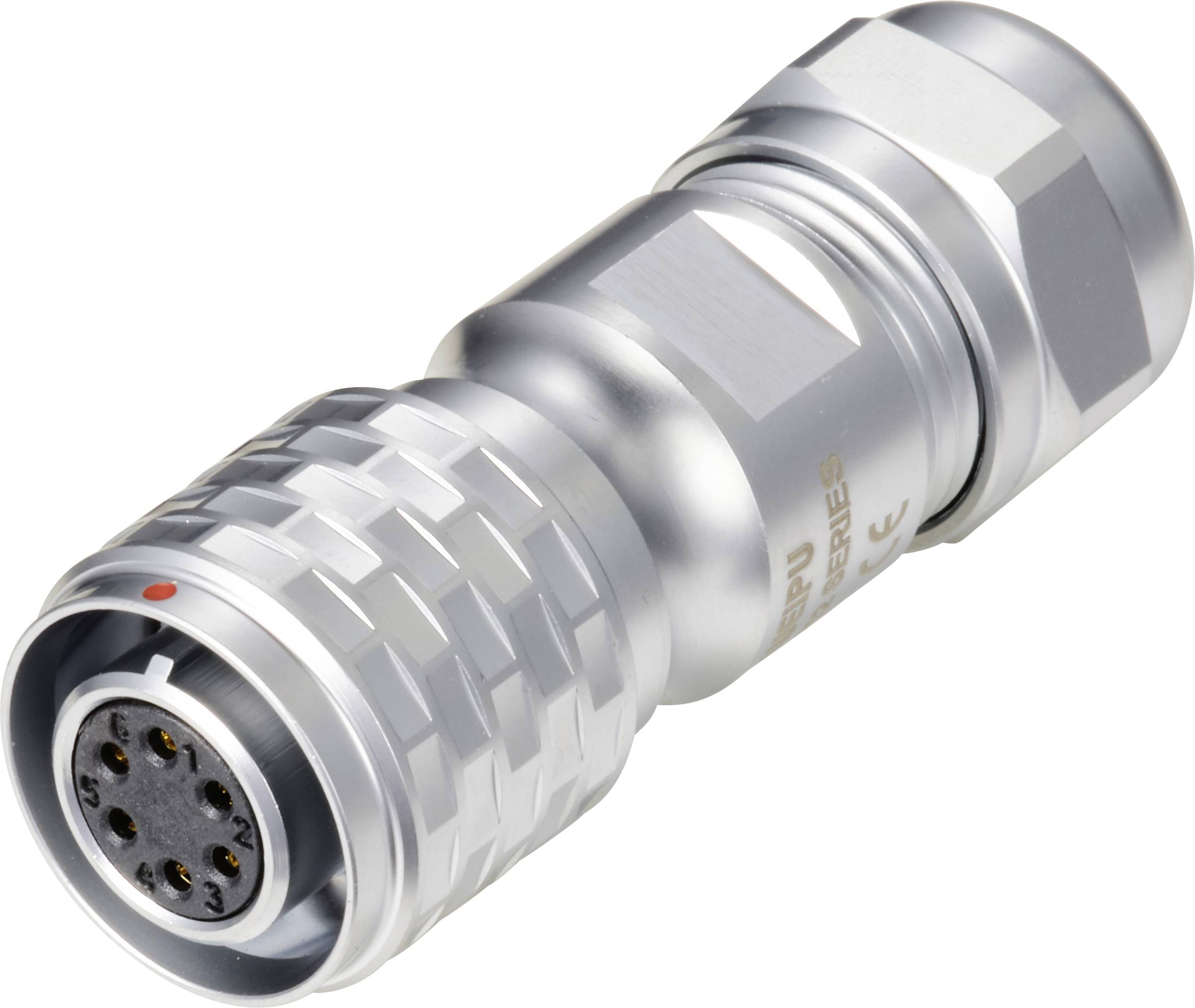 Weipu SF1210/S6 II Bullet connector Connector, straight Total number of pins: 6 Series (round connectors): SF12 1 pc(s)