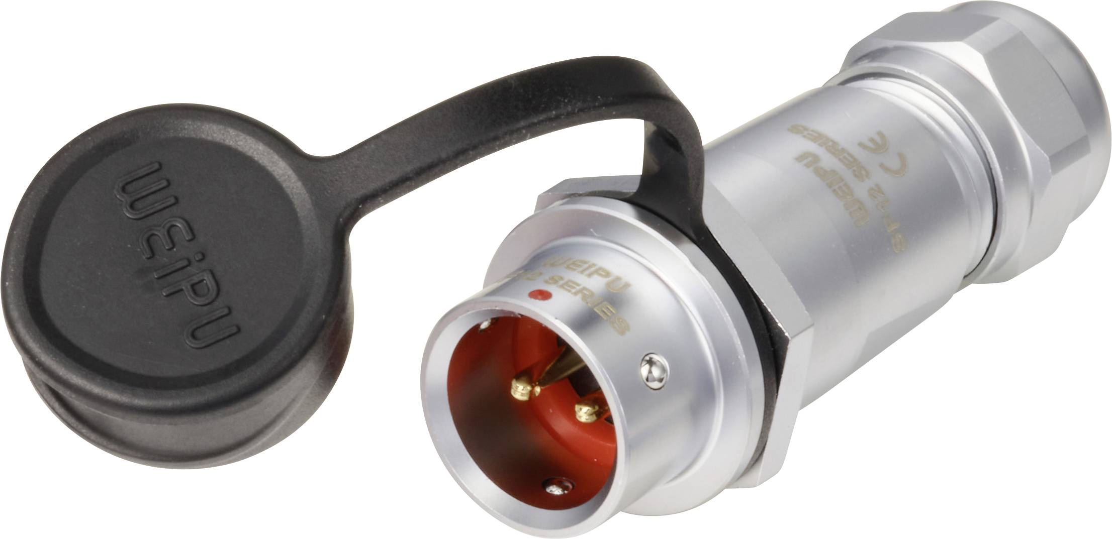 Weipu SF1211/P2 I Bullet connector Plug, straight Total number of pins: 2 Series (round connectors): SF12 1 pc(s)