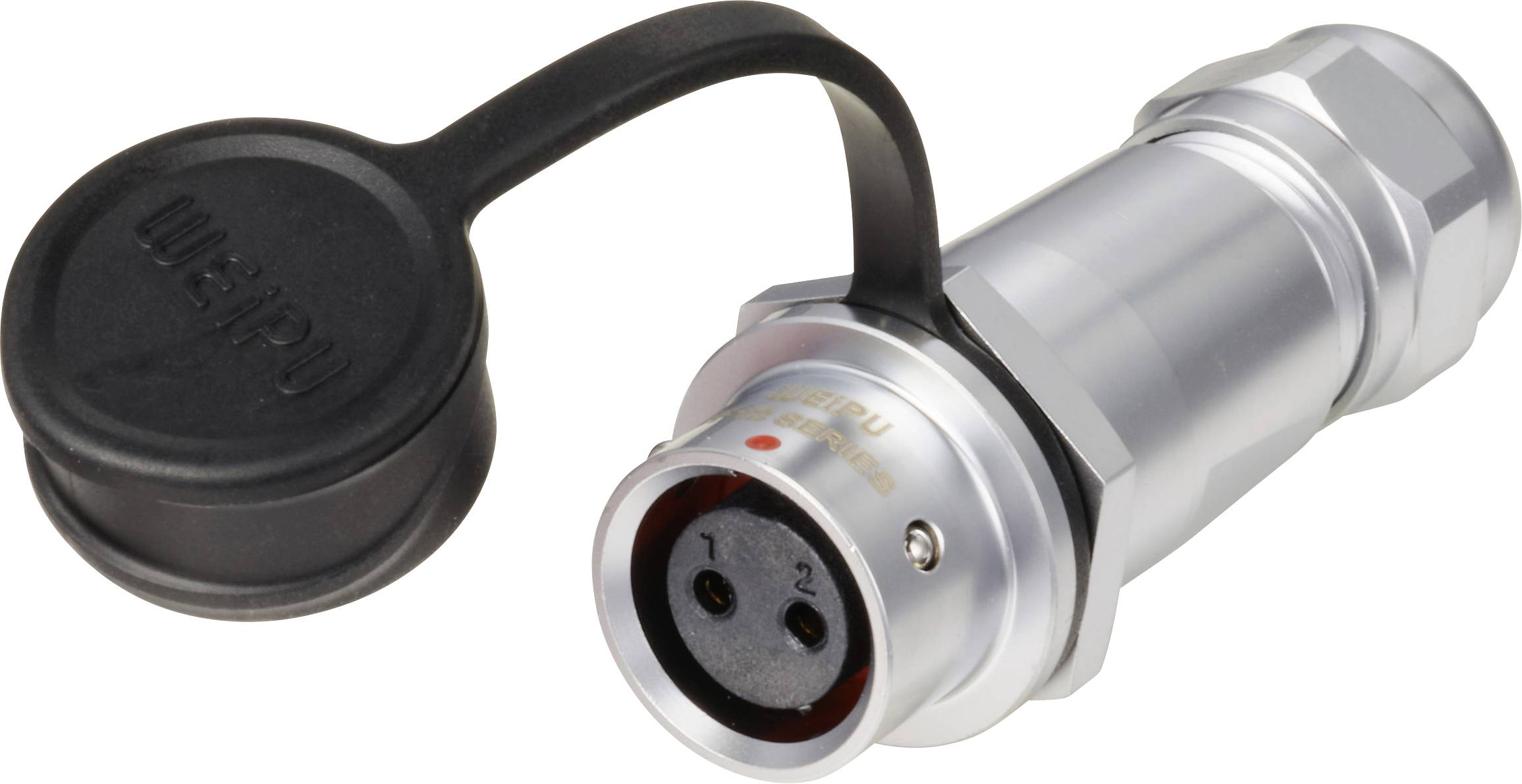 Weipu SF1211/S2 I Bullet connector Connector, straight Total number of pins: 2 Series (round connectors): SF12 1 pc(s)