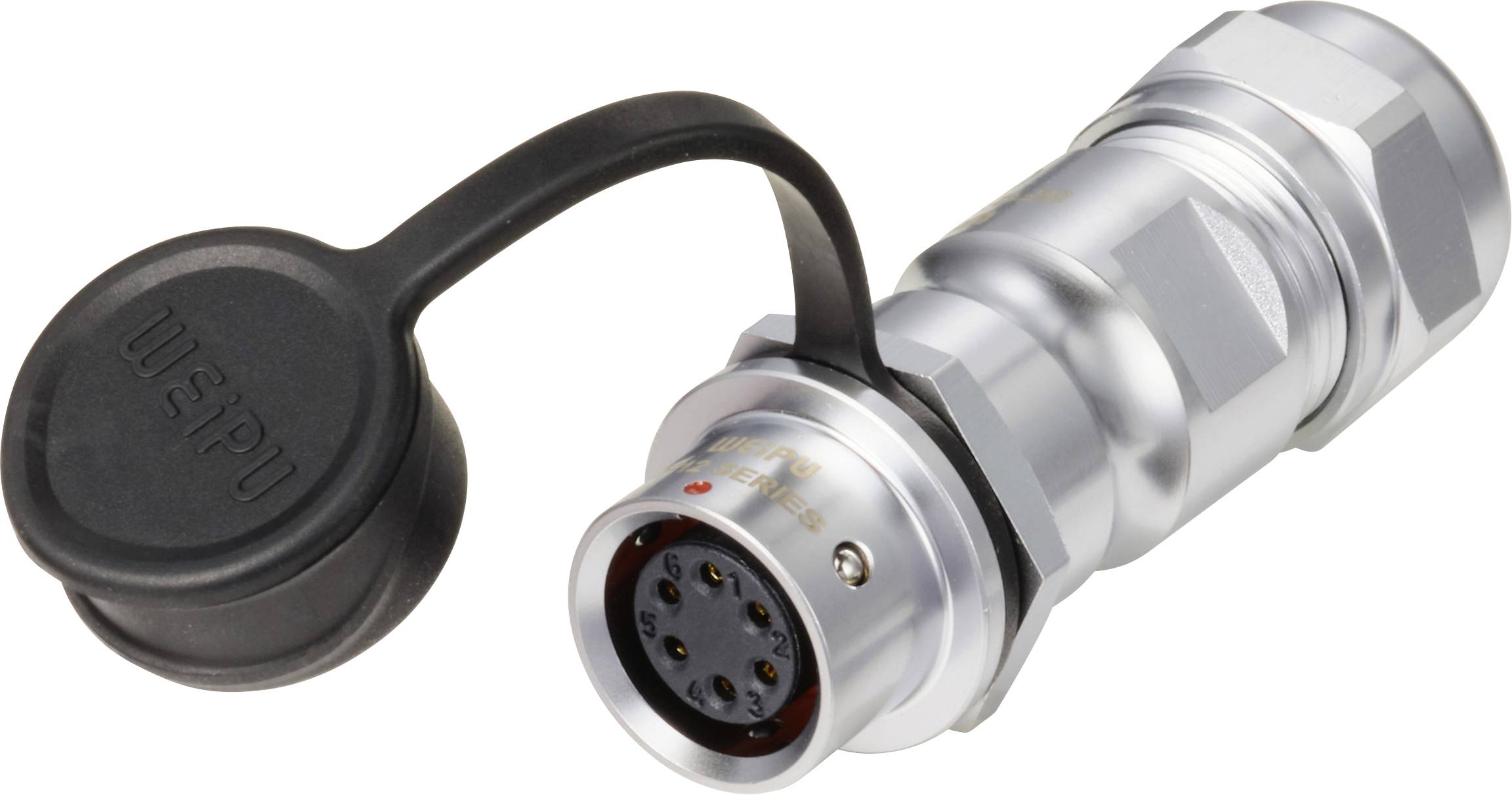 Weipu SF1211/S6 II Bullet connector Connector, straight Total number of pins: 6 Series (round connectors): SF12 1 pc(s)