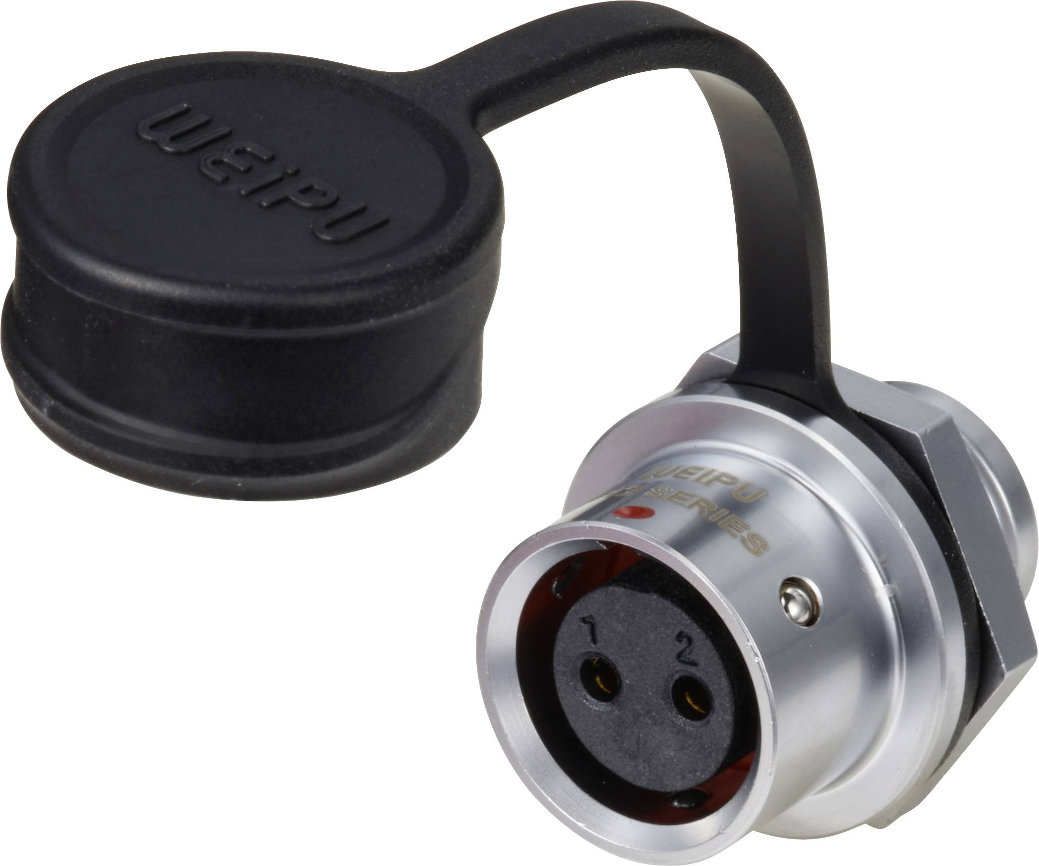 Weipu SF1212/S2 Bullet connector Connector, straight Total number of pins: 2 Series (round connectors): SF12 1 pc(s)