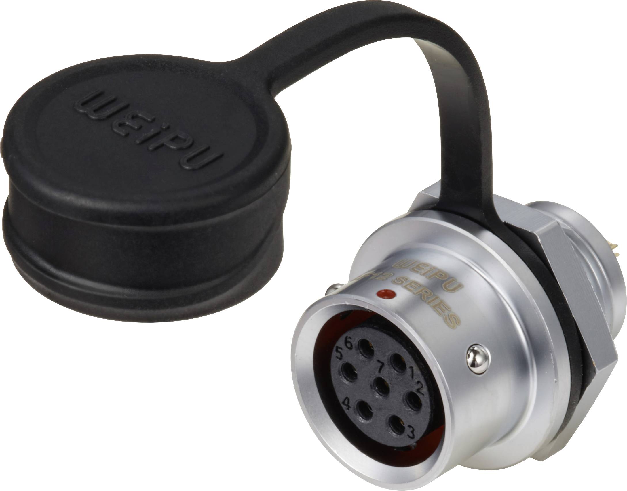 Weipu SF1212/S7 Bullet connector Connector, straight Total number of pins: 7 Series (round connectors): SF12 1 pc(s)