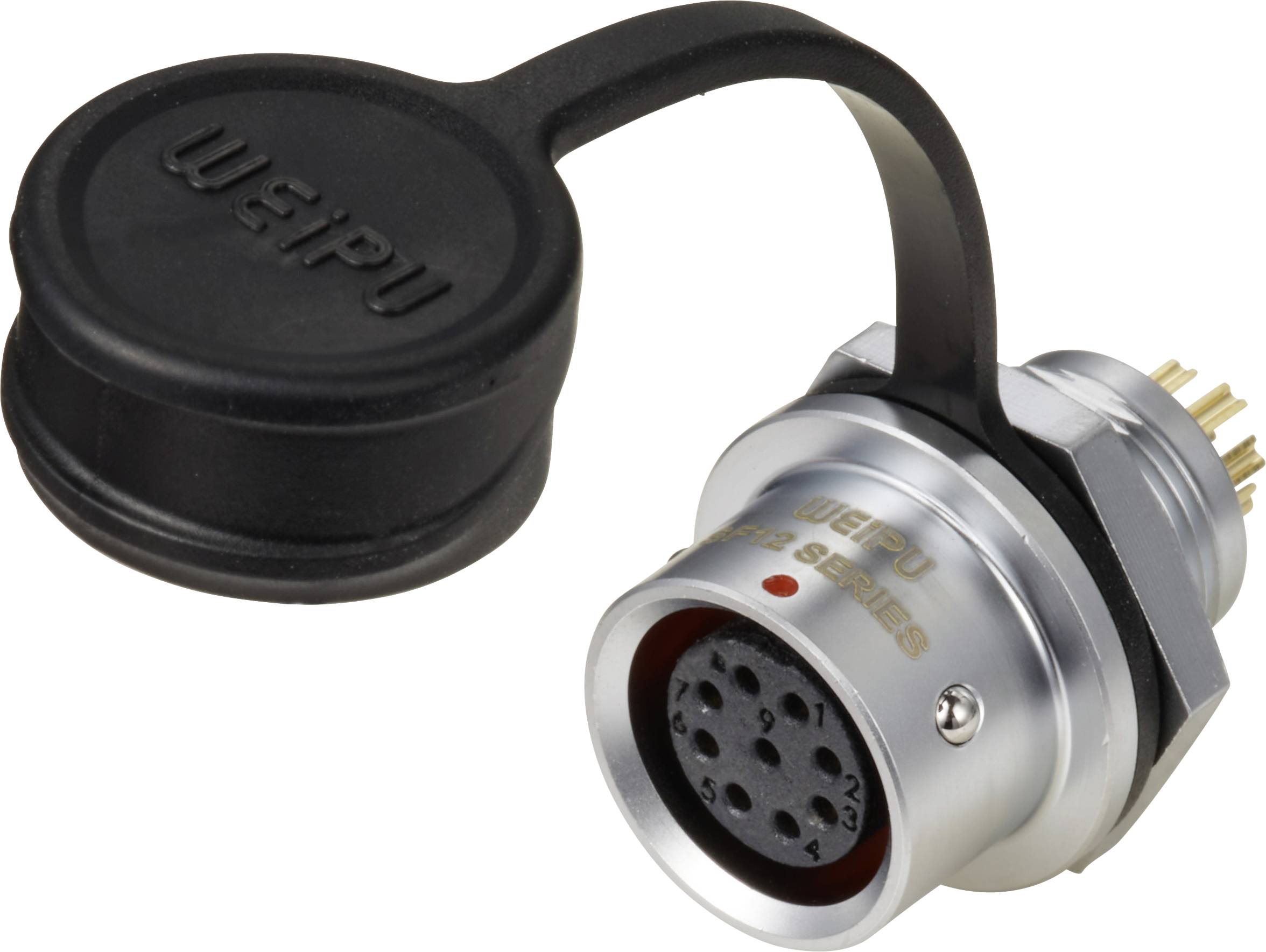 Weipu SF1212/S9 Bullet connector Connector, straight Total number of pins: 9 Series (round connectors): SF12 1 pc(s)