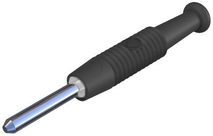 SKS Hirschmann MST 3 Mini jack plug Plug, straight Pin diameter: 2 mm Black