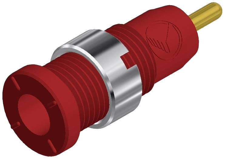 SKS Hirschmann MSEB 2630 S 1,9 Au Safety jack socket Socket, vertical vertical Pin diameter: 2 mm Red 1 pc(s)