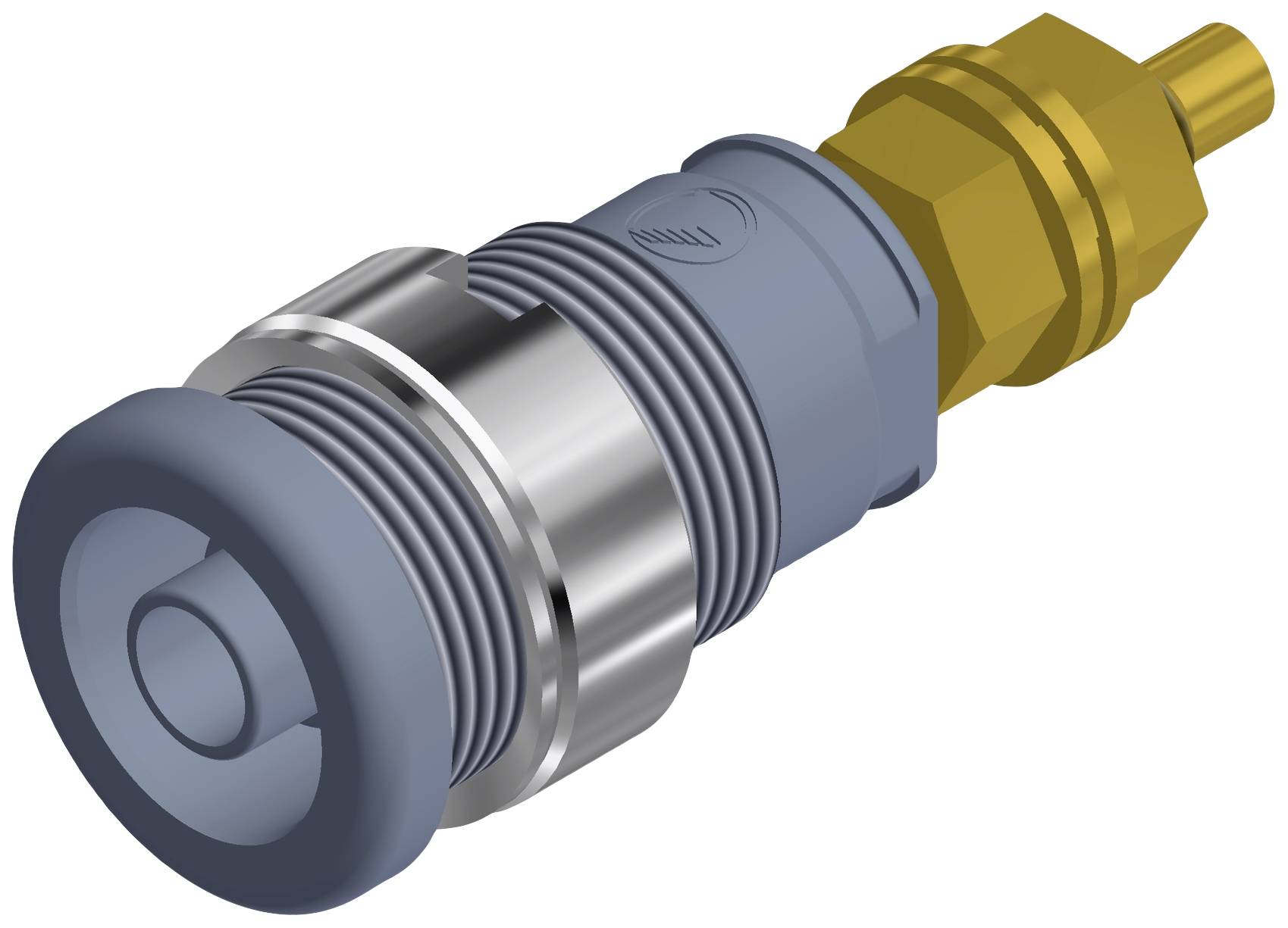 SKS Hirschmann SEB 2600 G M4 Safety jack socket Socket, vertical vertical Pin diameter: 4 mm Grey 1 pc(s)