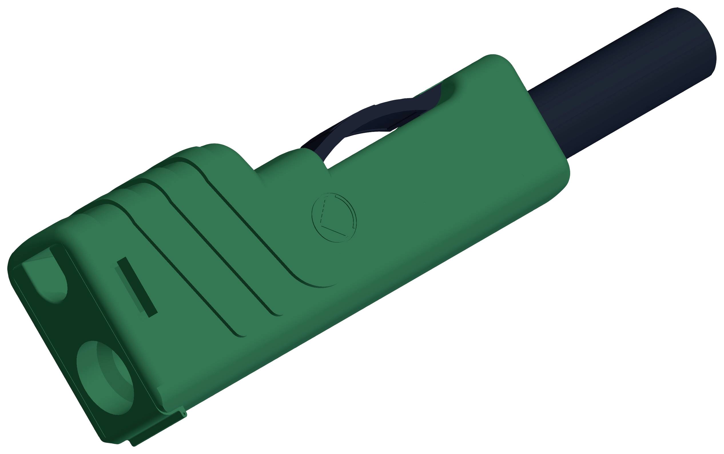 A green electric vacuum cleaner attachment with a hose. Designed for effective surface cleaning.