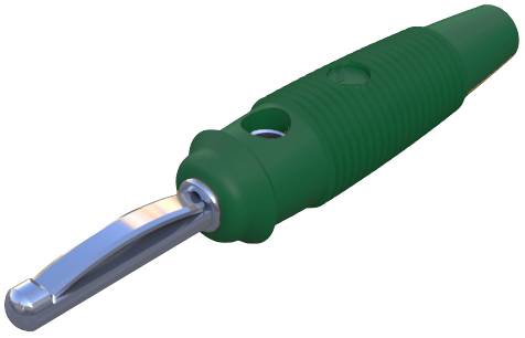 Green ergonomic handle tool with metal blade, suitable for precise cuts in various materials.