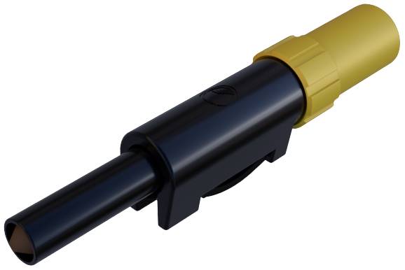 SKS Hirschmann SLS 10 B Jack plug Plug, straight Pin diameter: 4 mm Yellow 1 pc(s)