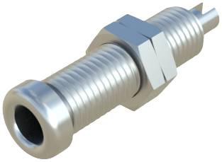SKS Hirschmann BU 20 Jack socket Socket, vertical vertical Pin diameter: 4 mm Nickel-coated
