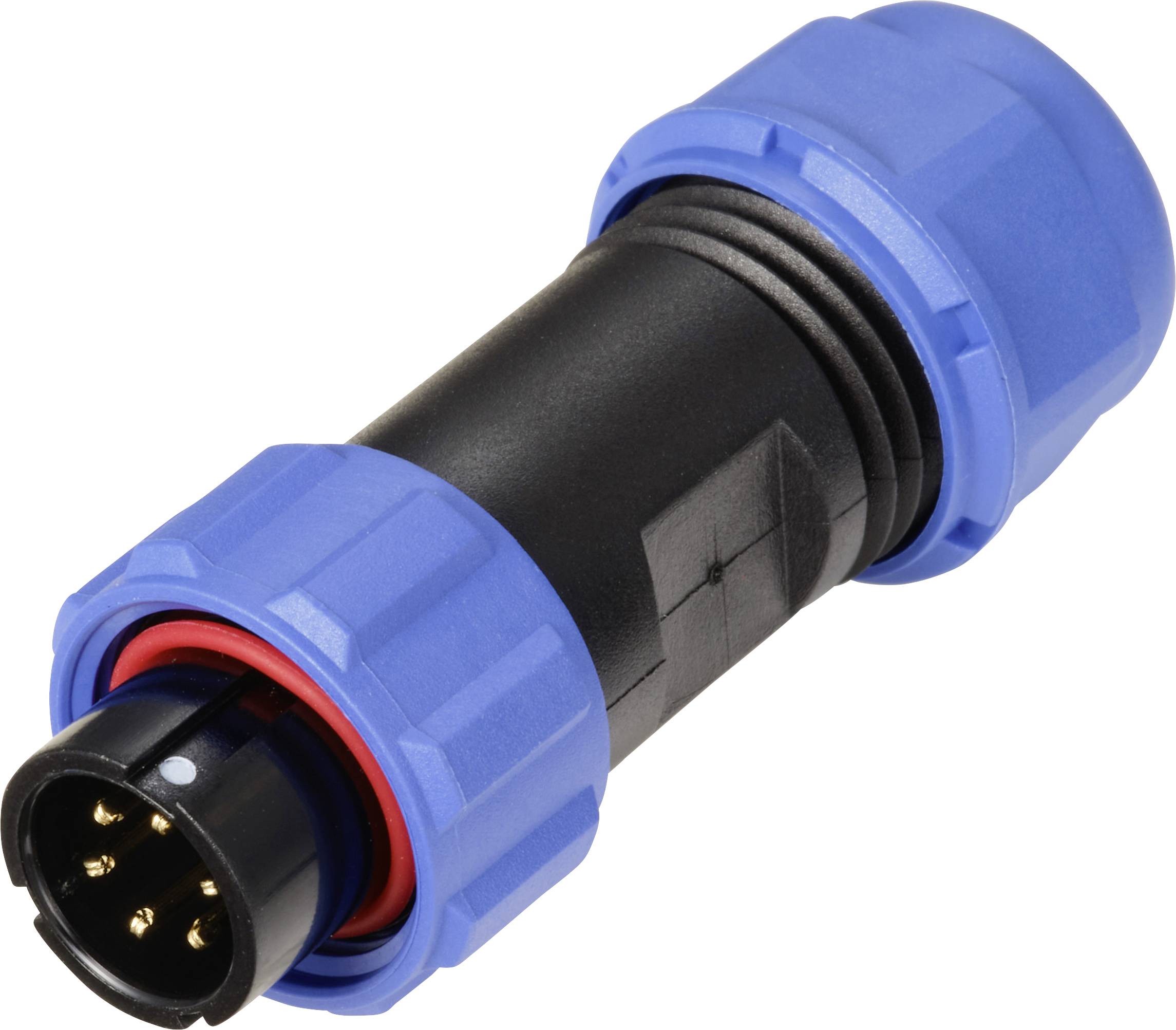 Weipu SP1310 / P 6 II Bullet connector Plug, straight Total number of pins: 6 Series (round connectors): SP13