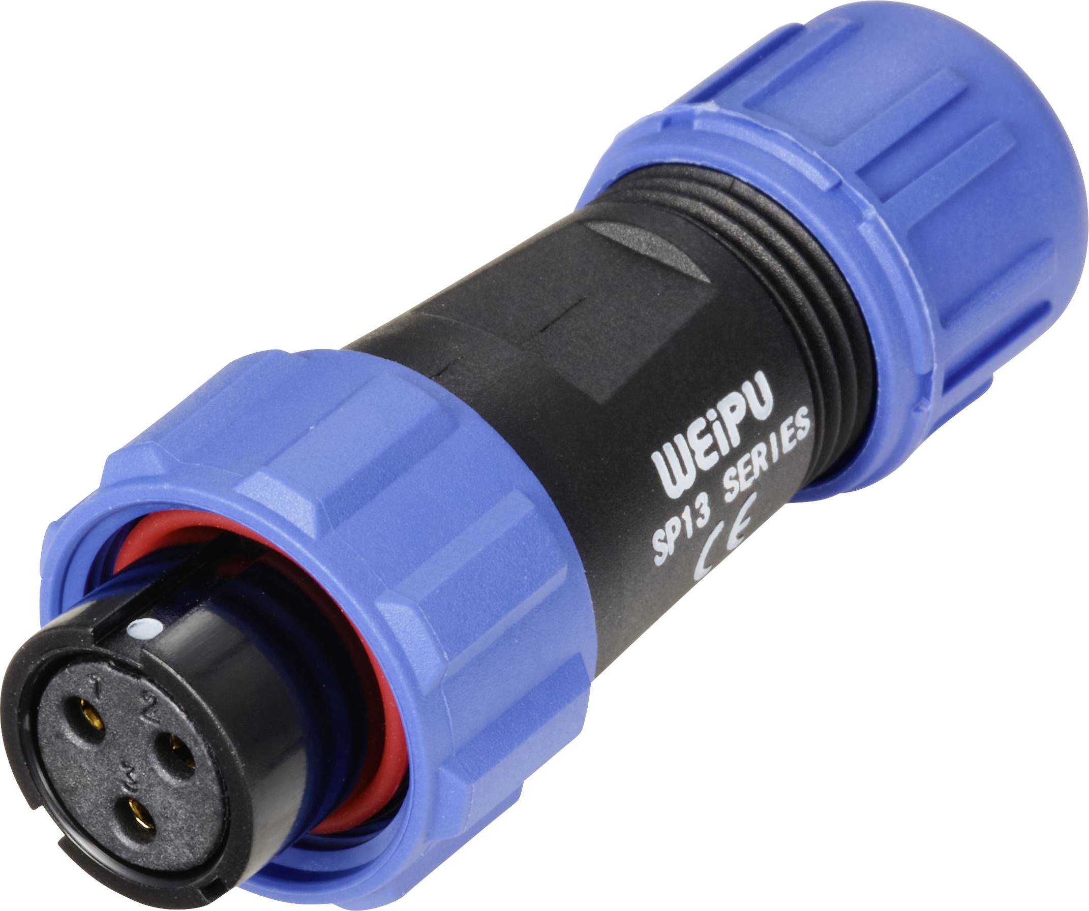 Weipu SP1310 / S 3 I Bullet connector Socket, straight Total number of pins: 3 Series (round connectors): SP13