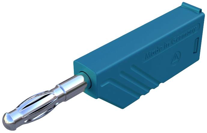 SKS Hirschmann LAS N WS Straight blade plug Plug, straight Pin diameter: 4 mm Blue 1 pc(s)