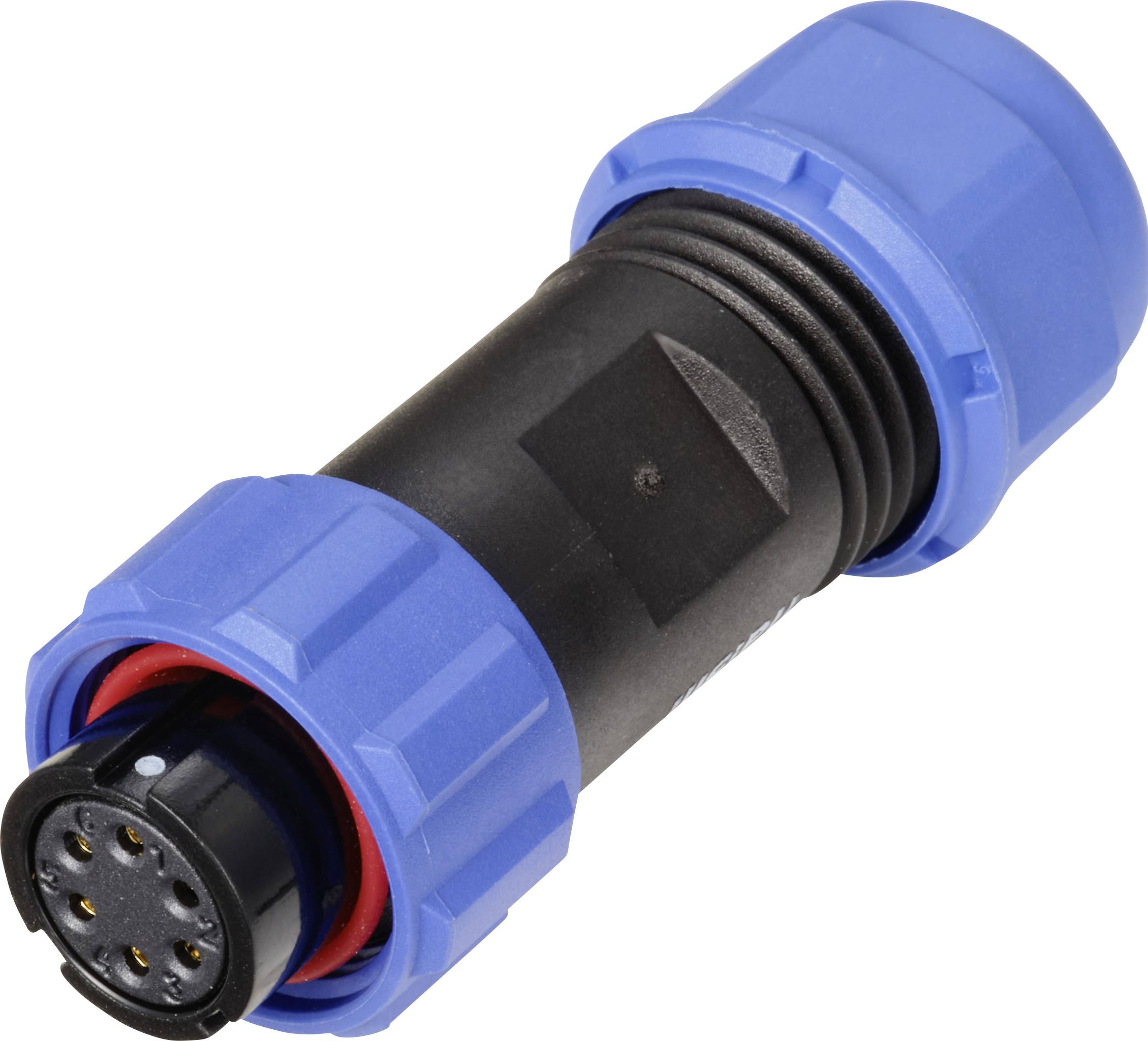 Weipu SP1310 / S 6 II Bullet connector Socket, straight Total number of pins: 6 Series (round connectors): SP13