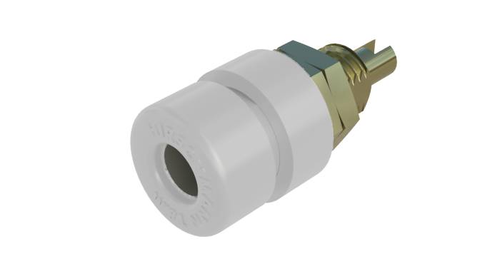 SKS Hirschmann BIL 30 Au Jack socket Socket, vertical vertical Pin diameter: 4 mm White