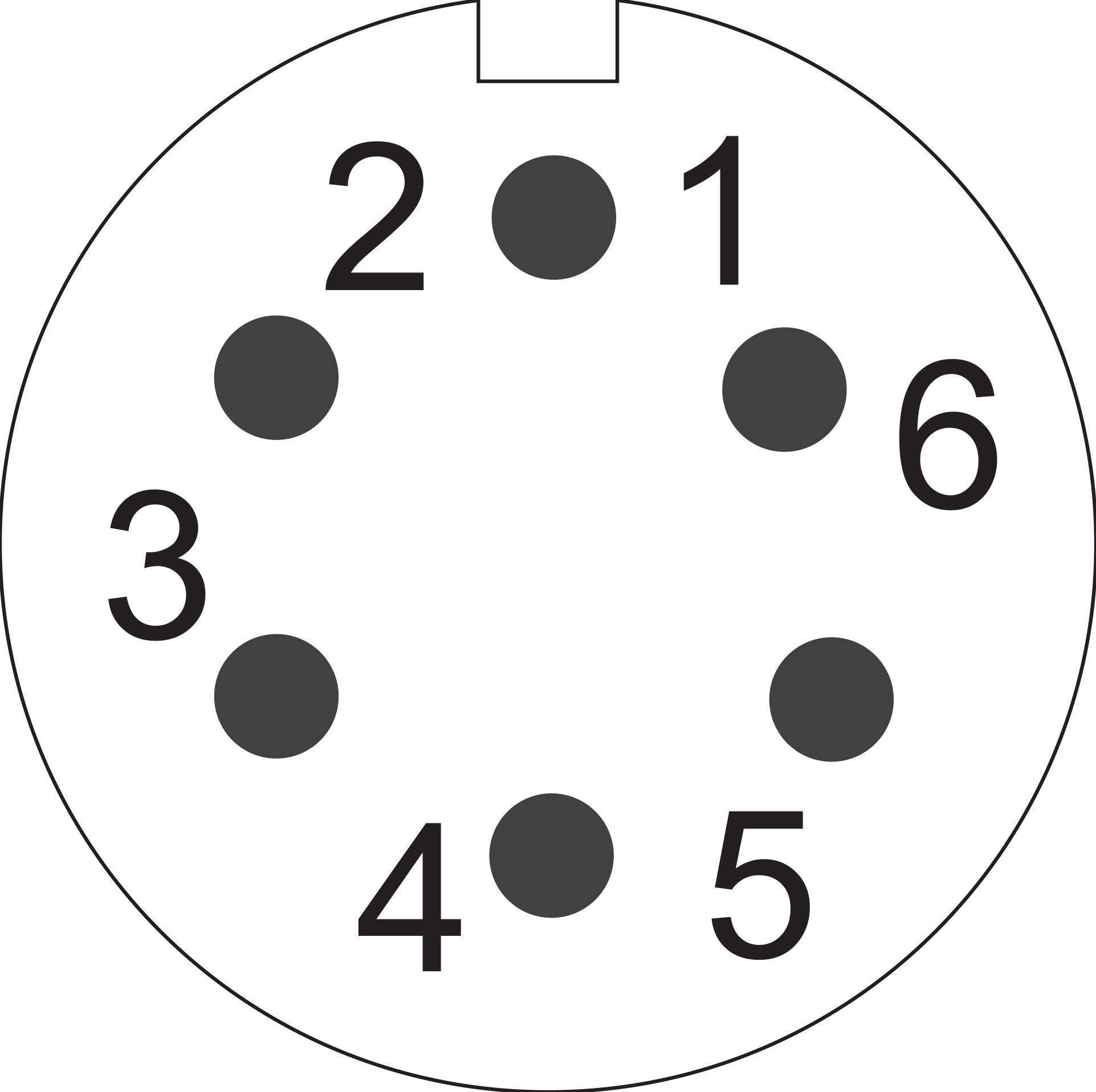 Weipu SP1311 / S 6 II Bullet connector Socket, straight Total number of pins: 6 Series (round connectors): SP13