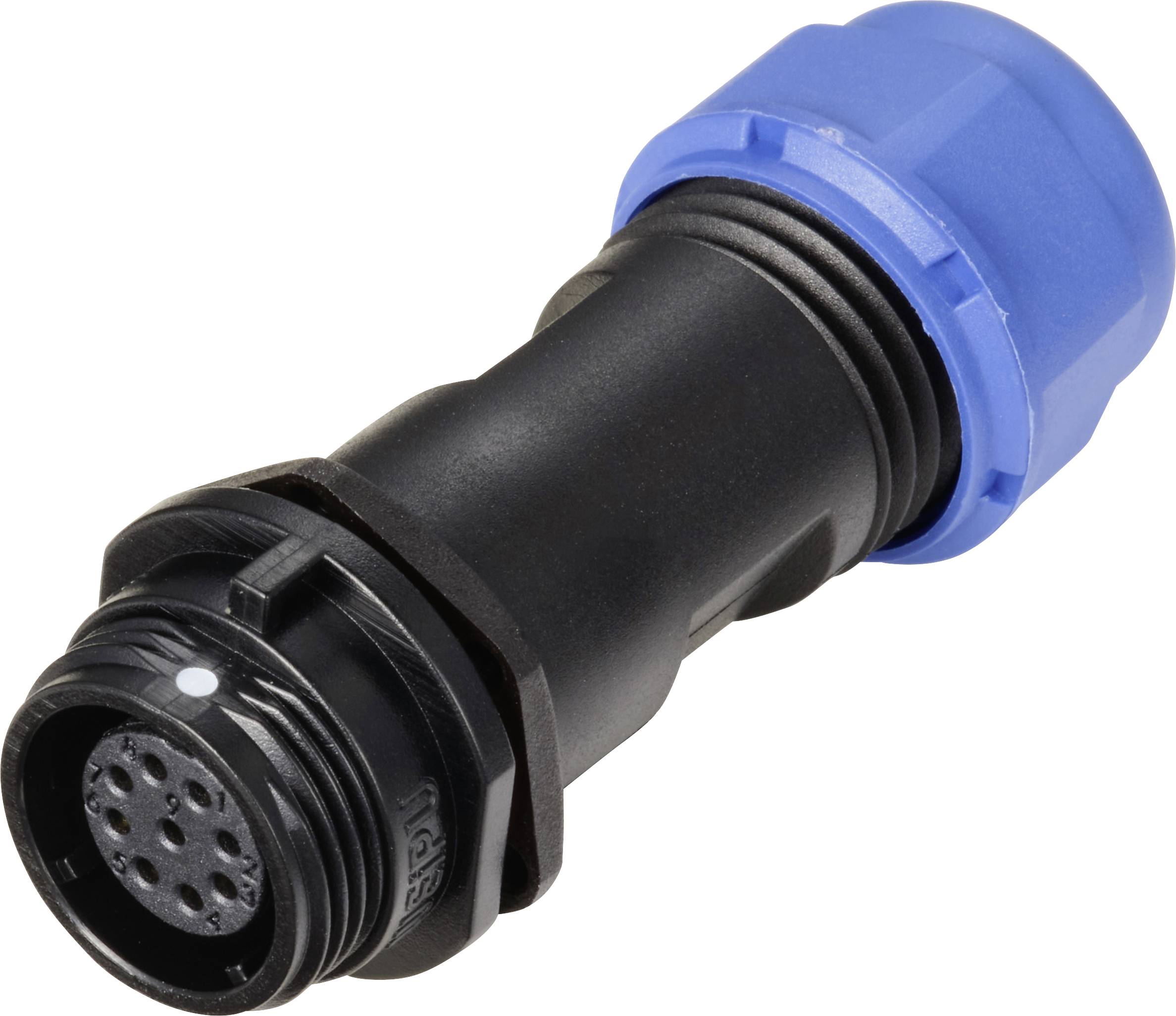 Weipu SP1311 / S 9 II Bullet connector Socket, straight Total number of pins: 9 Series (round connectors): SP13
