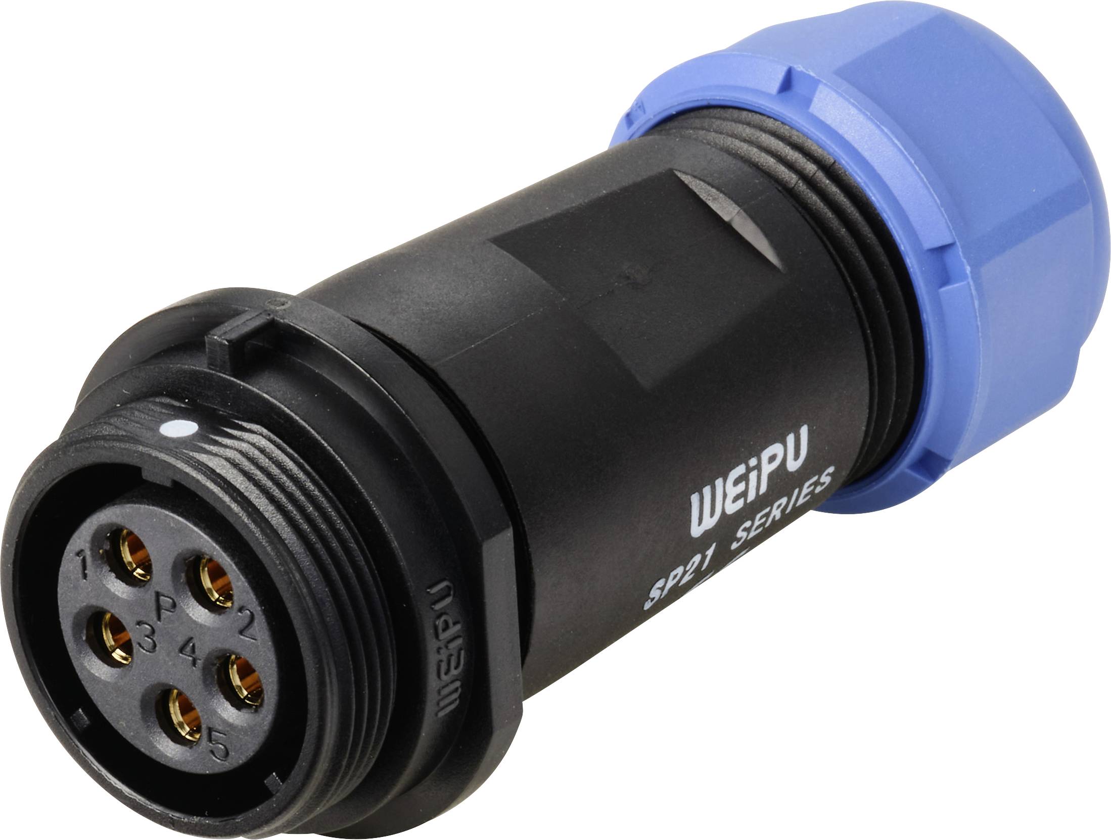 Weipu SP2111 / S 5 Bullet connector Socket, straight Total number of pins: 5 Series (round connectors): SP21 1 pc(s)
