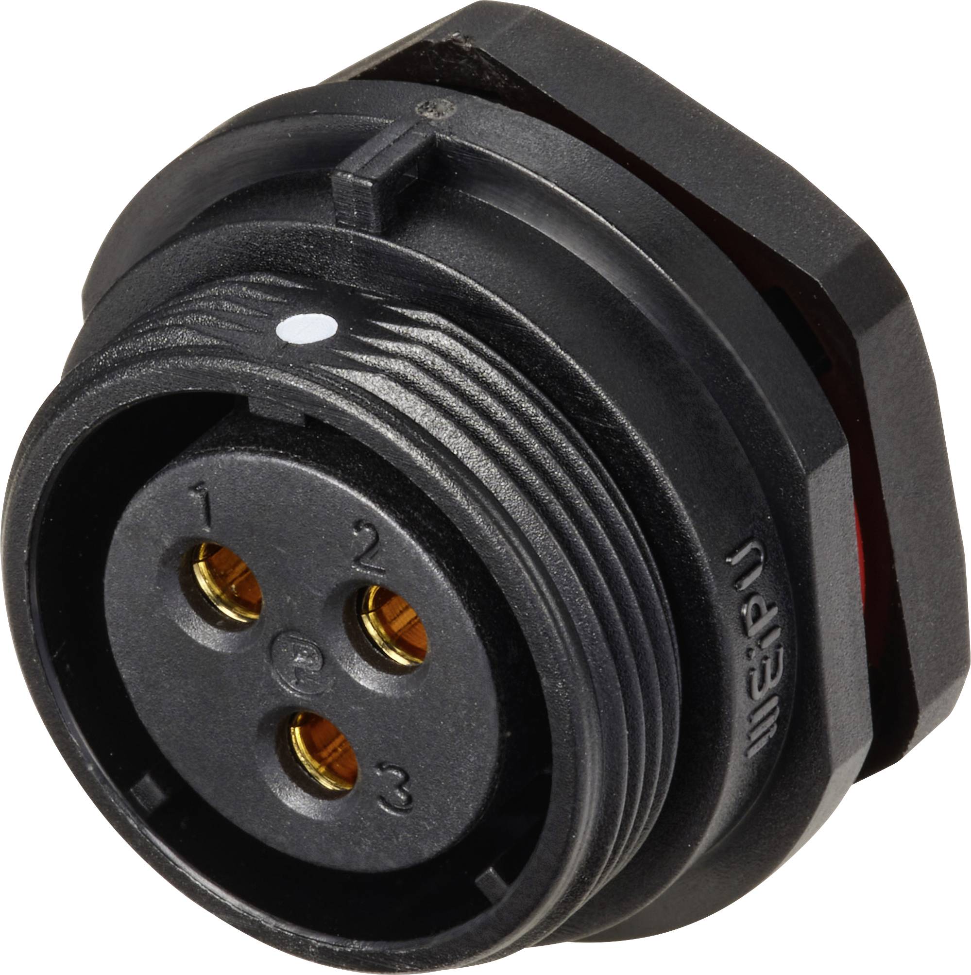 Weipu SP2112 / S 3 Bullet connector Socket, built-in Total number of pins: 3 Series (round connectors): SP21 1 pc(s)