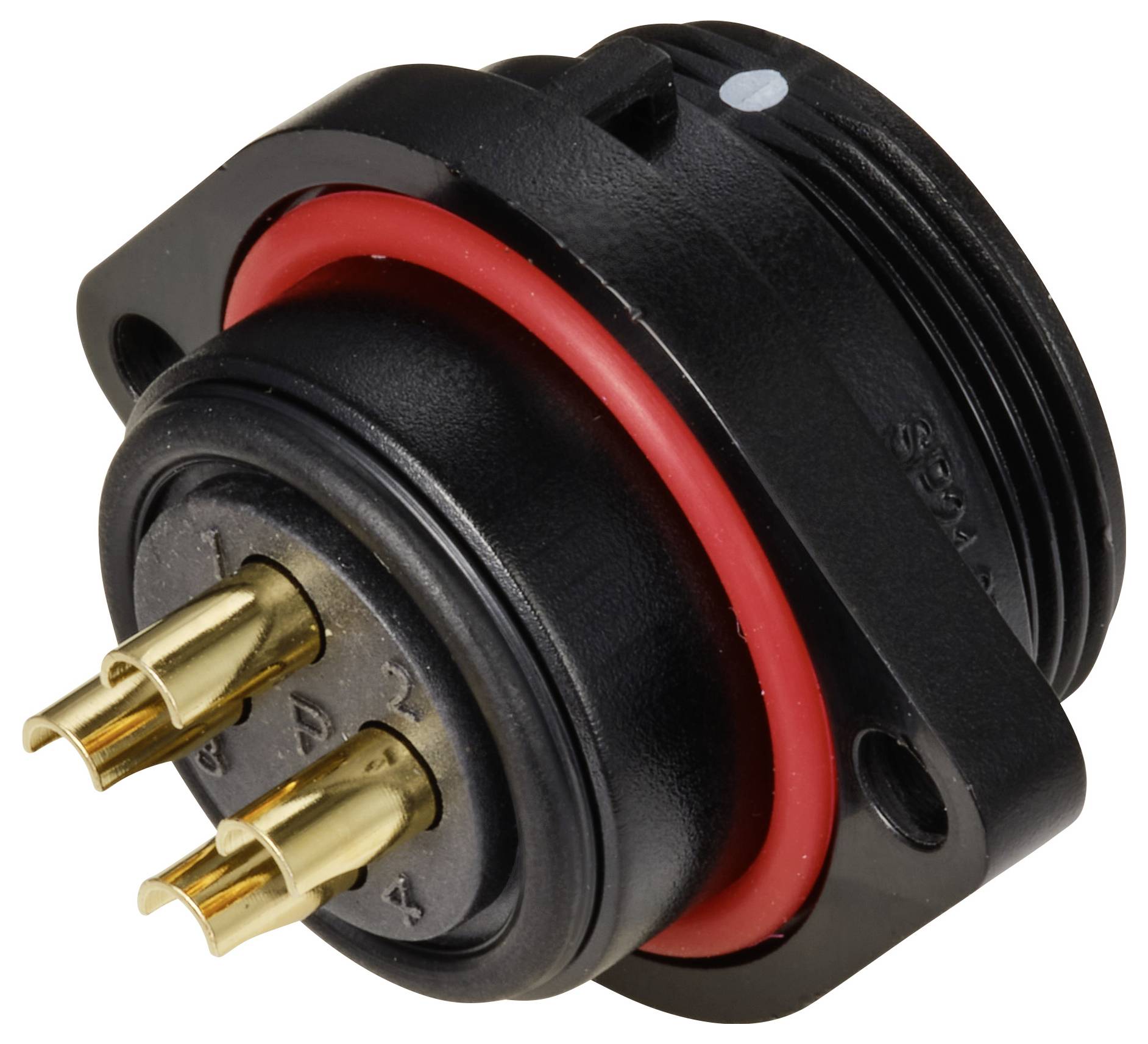 Weipu SP2113 / S 4 Bullet connector Socket, built-in Total number of pins: 4 Series (round connectors): SP21 1 pc(s)