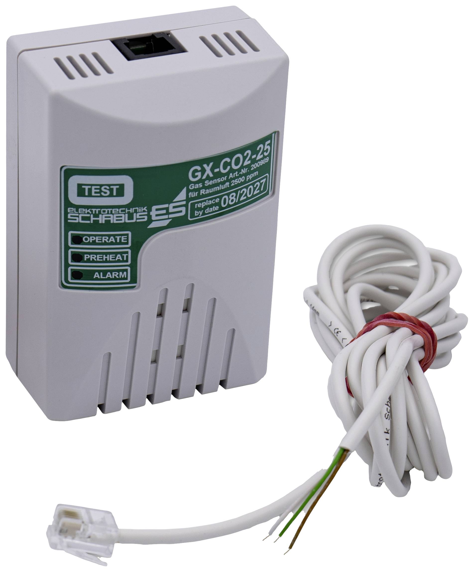 Schabus C2 Gas sensor detects Air quality monitoring