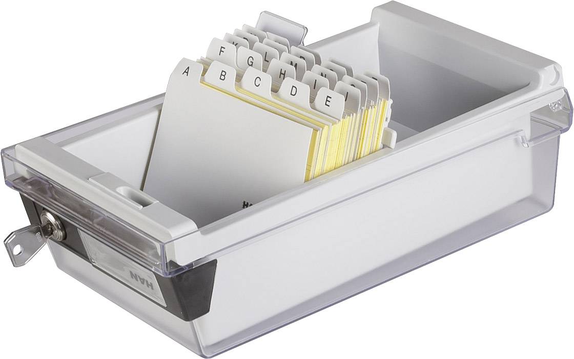 Han 967-S-631 A7 Lockable Index Card Box