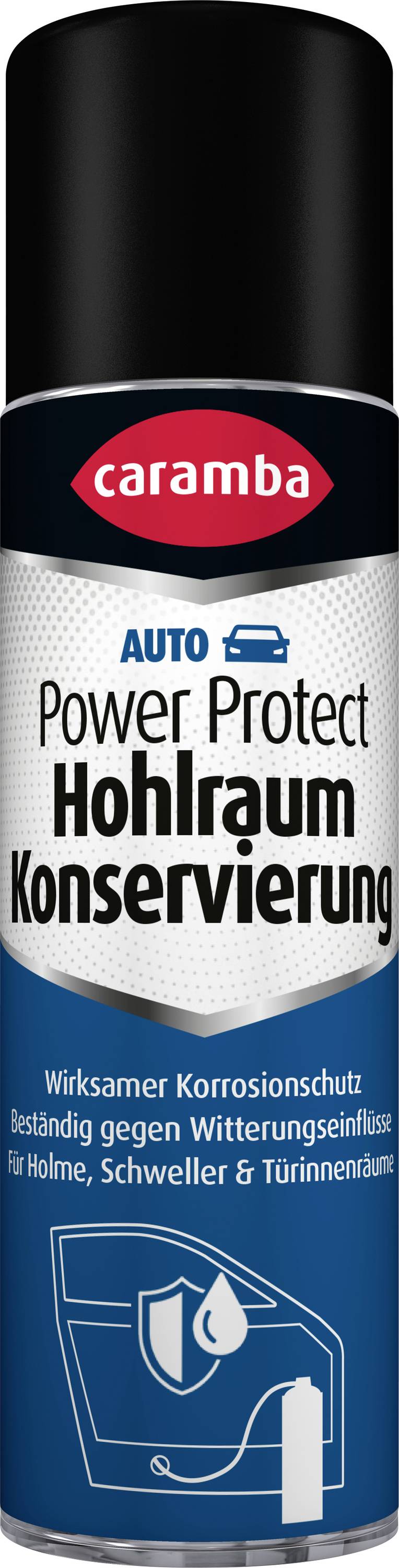 Caramba Auto Power Protect Hohlraumkonservierung spray can for cavity protection against corrosion and weathering in cars and doors.