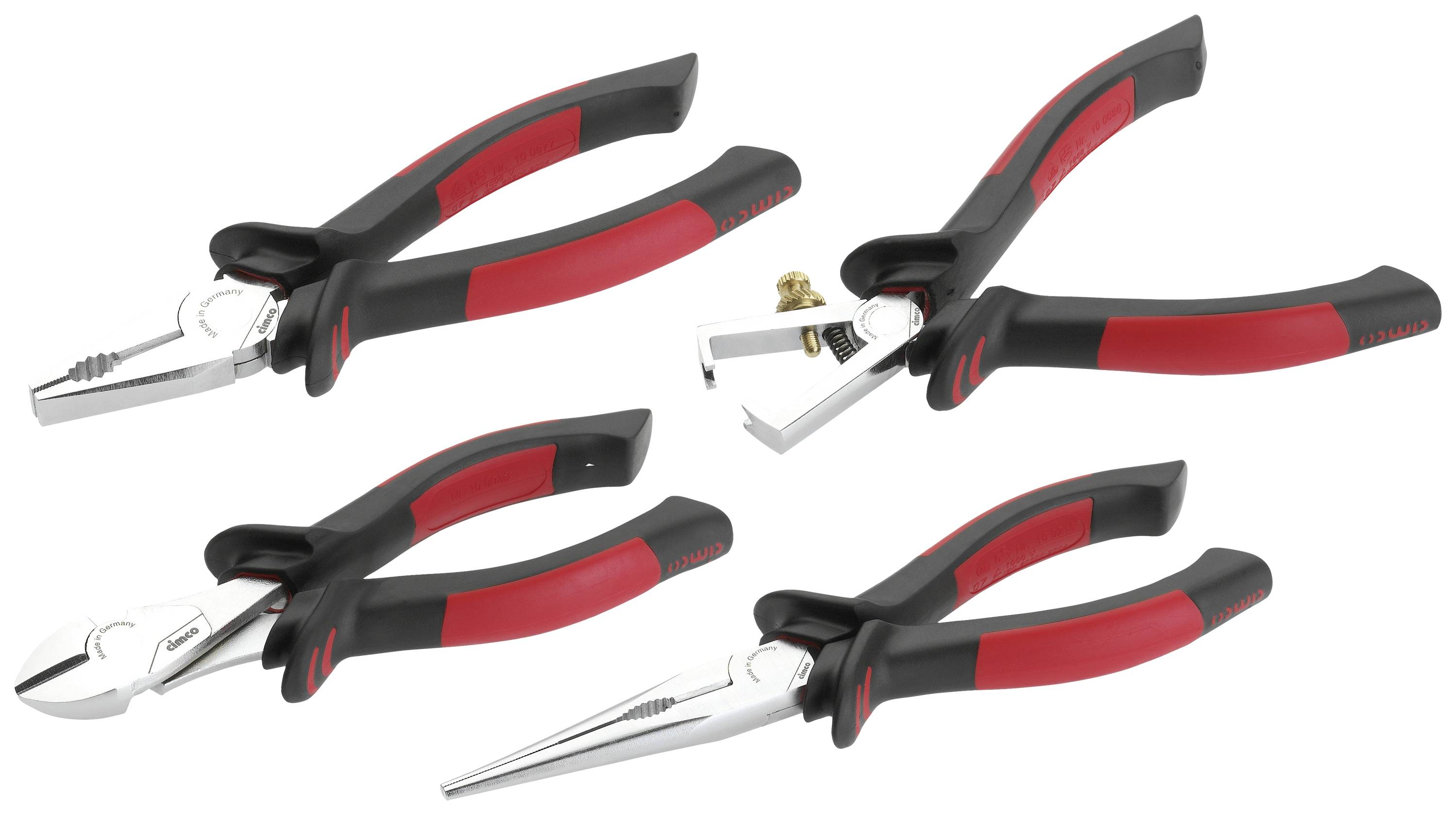 Cimco 104020 VDE Pliers Set 4-piece