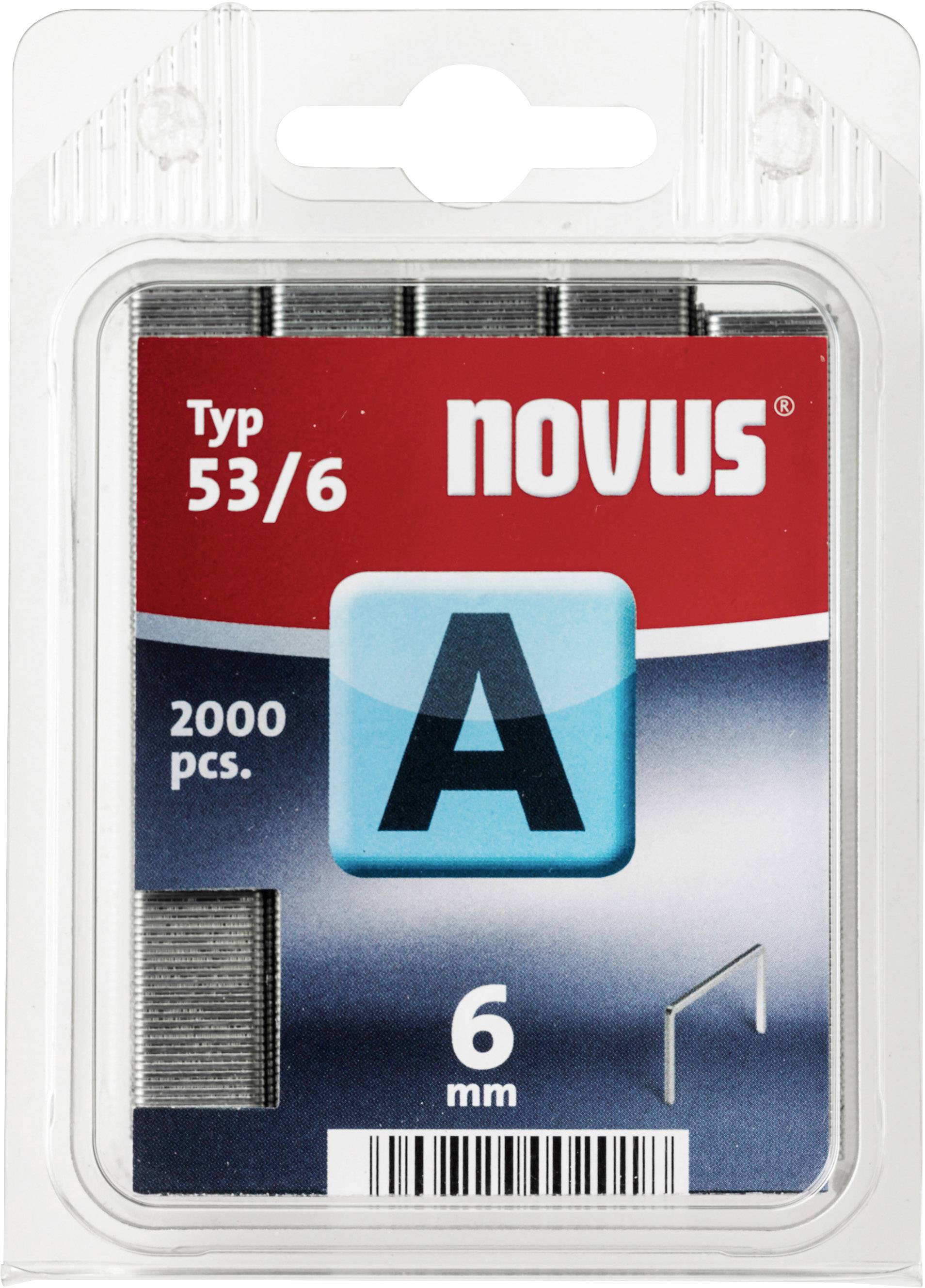 Novus Office 106441900 Staple strip Type 53 2000 pc(s) Dimensions (L x W) 6 mm x 11.3 mm