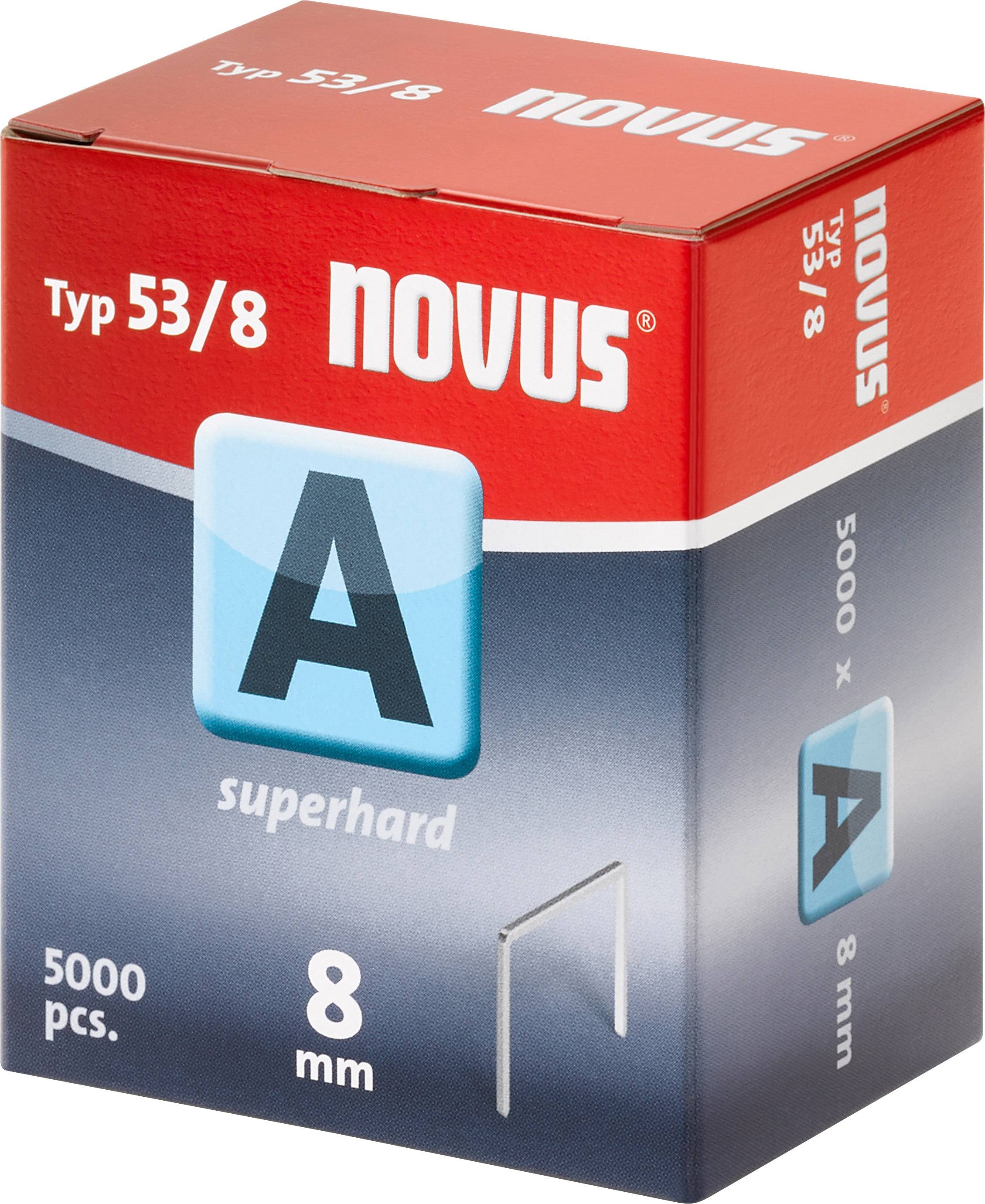 Novus Office 106442600 Staple strip Type 53 5000 pc(s) Dimensions (L x W) 8 mm x 11.3 mm