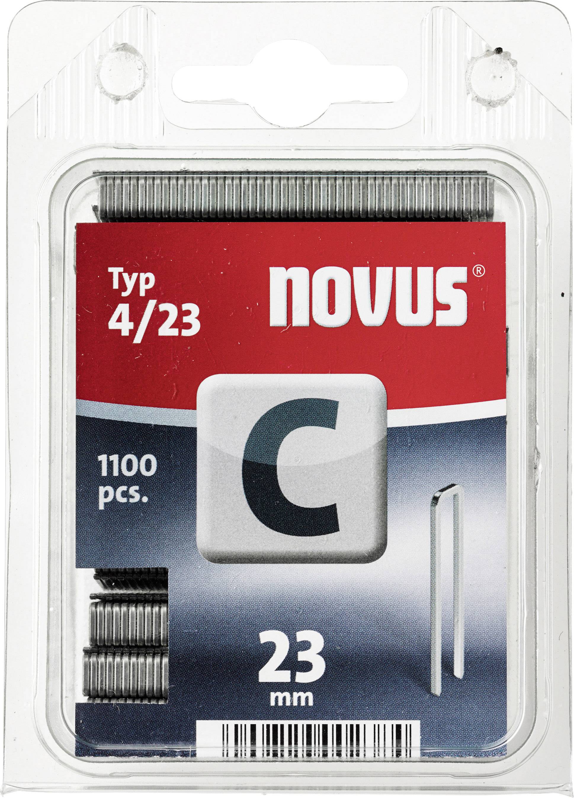 Novus Office 105106300 Narrow crown Type 4 1100 pc(s) Dimensions (L x W) 23 mm x 6 mm