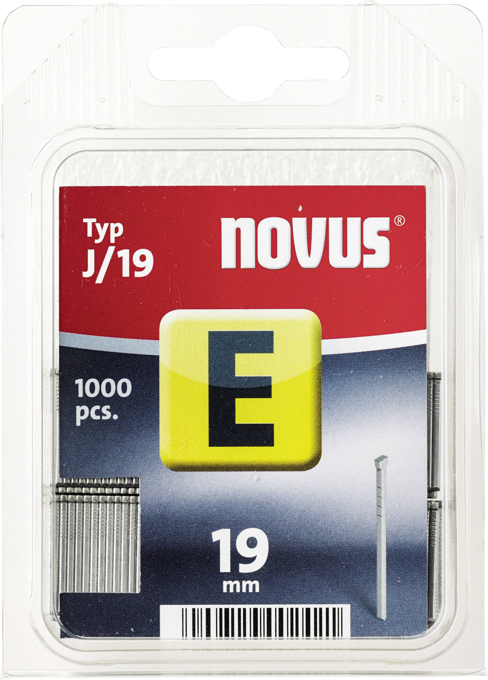Novus Office 105110400 Tackernägel Type J Product size (length) 19 mm 1000 pc(s)