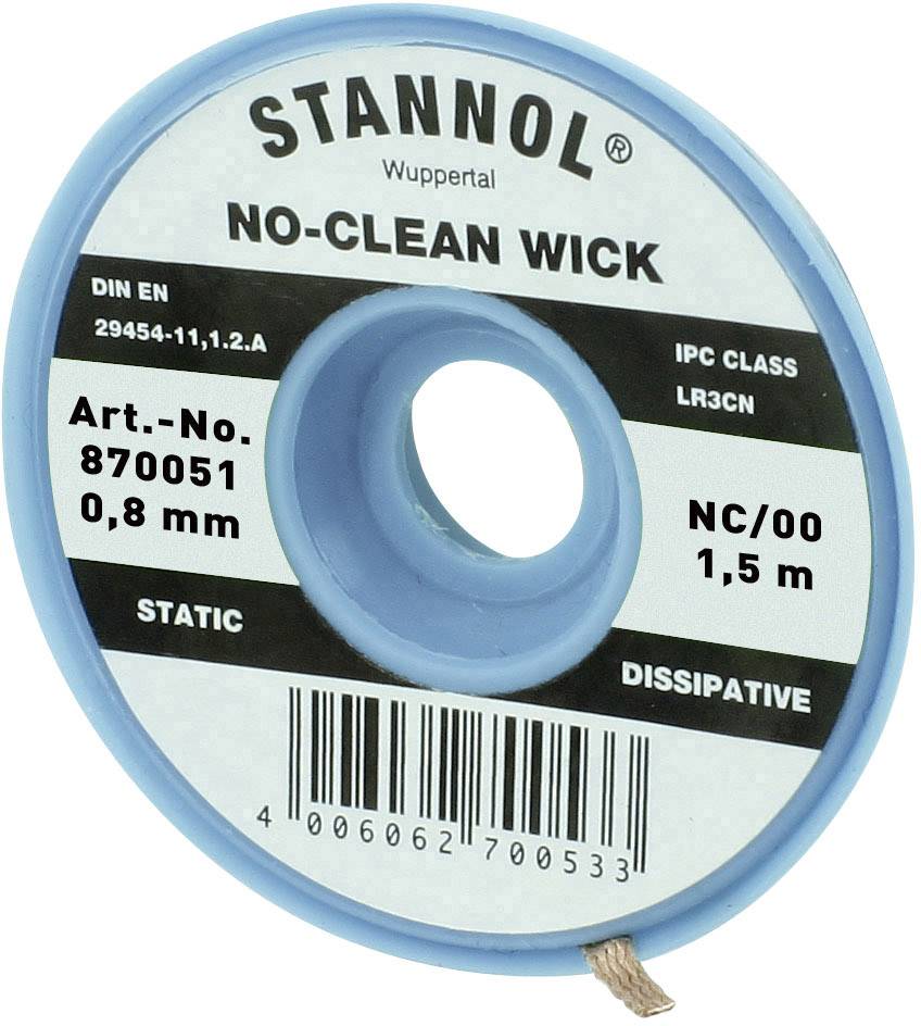 Stannol NC/OO Desoldering braid Length 1.5 m Width 0.8 mm
