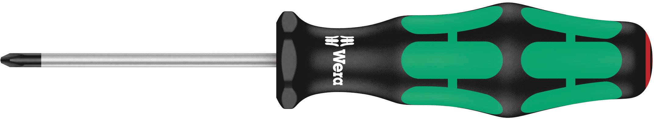 Phillips screwdriver with an ergonomic green and black handle and a metallic tip. Suitable for DIY and craft work.