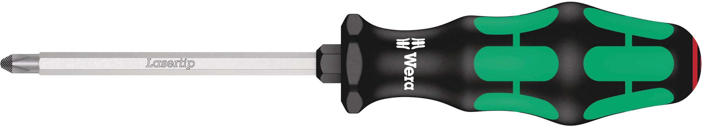 Phillips head screwdriver with an ergonomic handle and green-black design, tool for general fastening work.