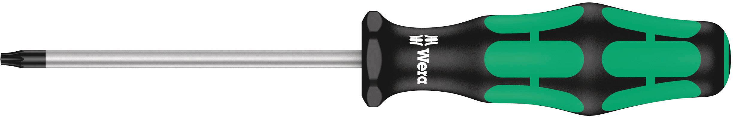 Screwdriver with an ergonomic, black and green handle and a Torx head for precise screw work.