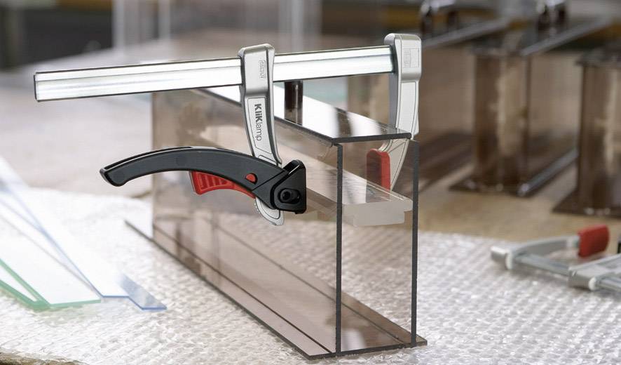 Klik Lamp Systainer Bessey KLI-S Span width (max.):250 mm Nosing length:80 mm