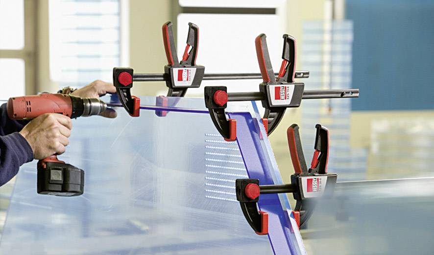 Quick-hand clamp EZS Bessey EZS30-8 Span width (max.):300 mm Nosing length:80 mm