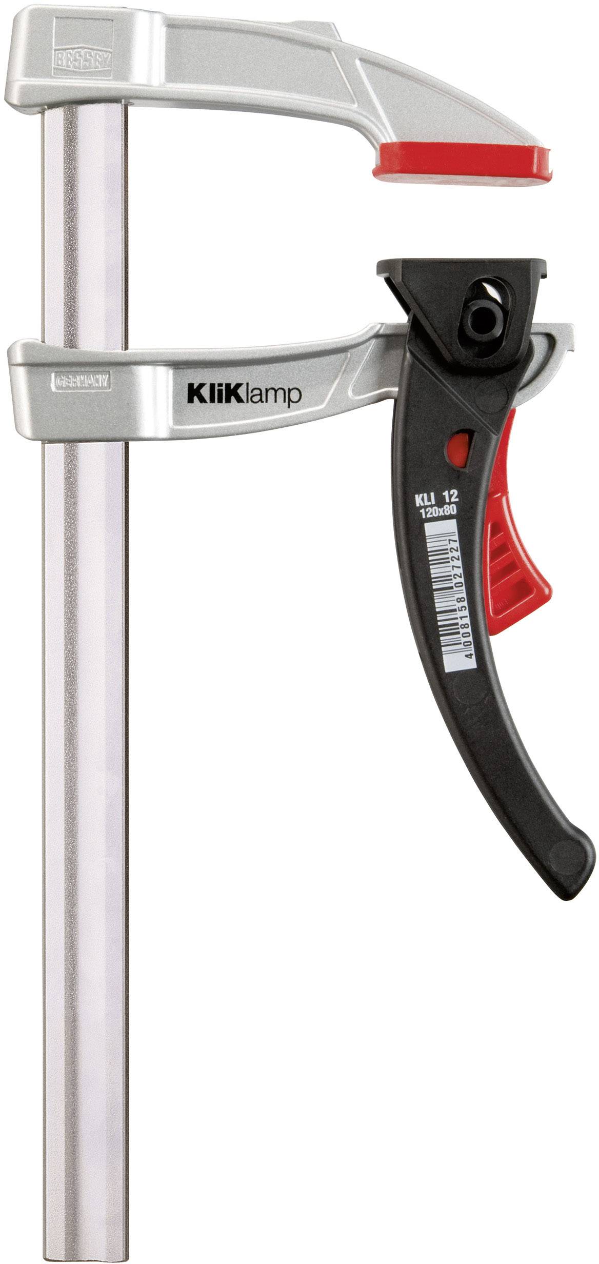 KLIKLAMP lightweight clamp Bessey KLI25 Span width (max.):250 mm Nosing length:80 mm